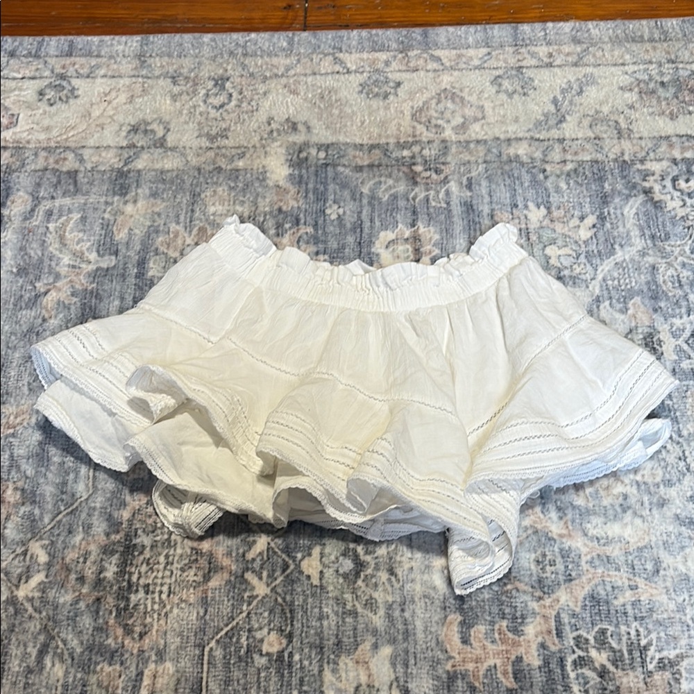 White Ruffled Skirt